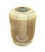 Danielius Natural PE solar LED lantern round S