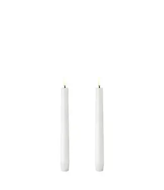 Uyuni Dinerkaarsen LED - Wit -  2-stuks - 2,3x20,5 cm