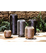 Danielius Black PE solar LED lantern round S