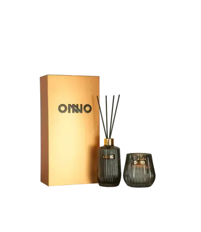 ONNO ECLECTIC GIFTSET 1: SMOKED DIFFUSER  375ML & CANDLE ZANZIBAR