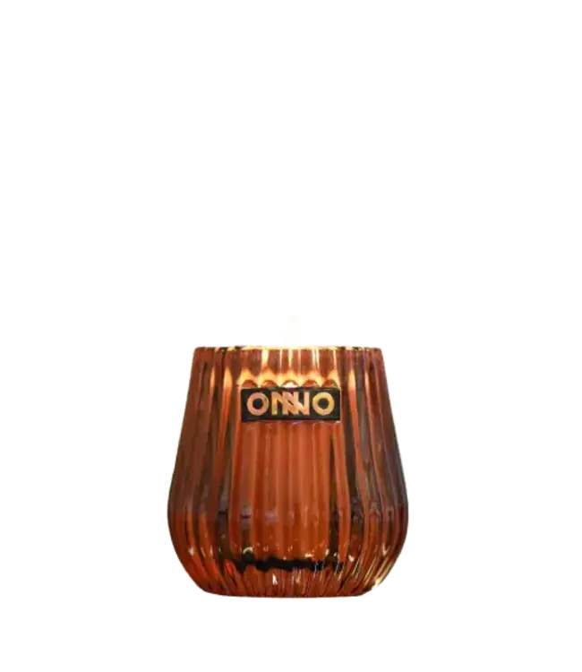 ONNO ECLECTIC AMBER CANDLE CA.10X10CM  GINGER FIG
