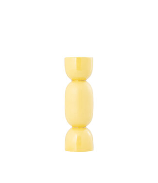 Cairy Yellow iron candle holder matt shiny combi S