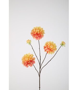 Dahlia Spray x5 90cm  geel