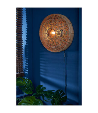 Wandlamp Ø51x21 cm MATAKA rotan  naturel