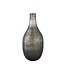 Elichi Brown round glass vase high wide