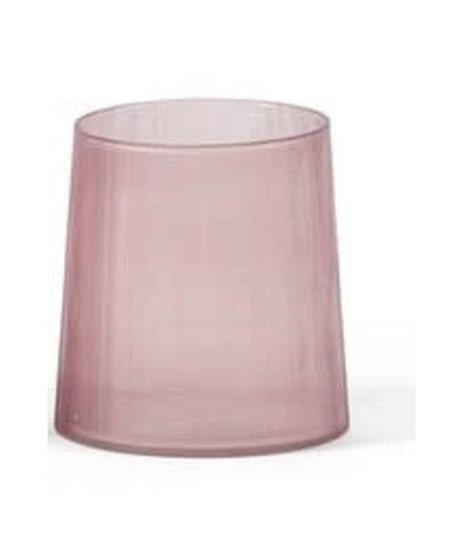 Dekocandle T-light holder Thin line sprayed small (Pink, ø 7,5 cm x 8 cm)