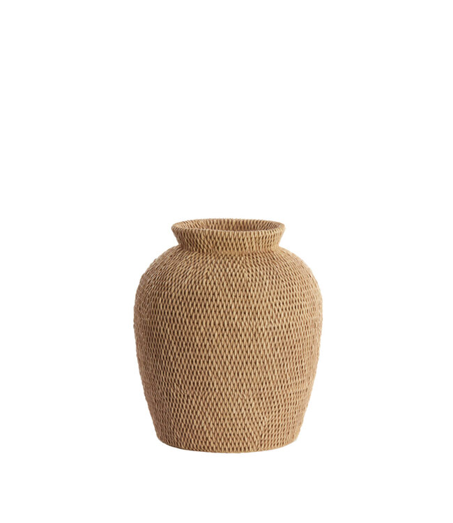 Vase Deco Ø26X28 Cm Vedella Light Brown