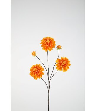 Dahlia Spray x5 90cm  oranje