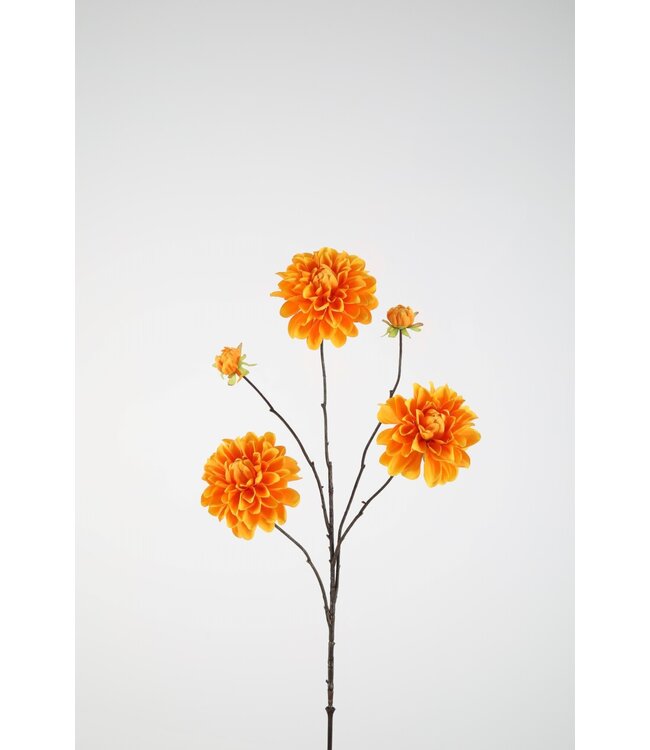 Dahlia Spray x5 90cm  oranje