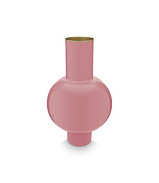 pip Vase Metal Medium Pink 24x40cm