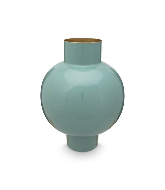 pip Vase Metal Large Soft Green 31.5x42cm
