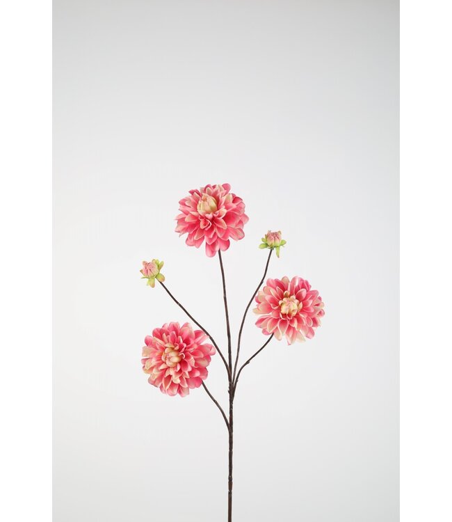 Dahlia Spray x5 90cm cr/pu