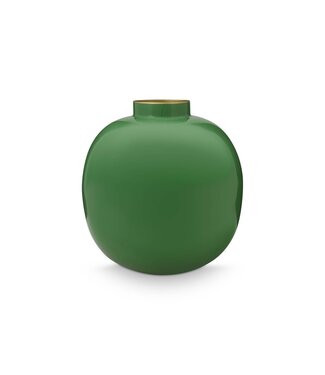 Vase Metal Green 23cm Green