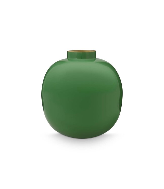 Vase Metal Green 23cm Green
