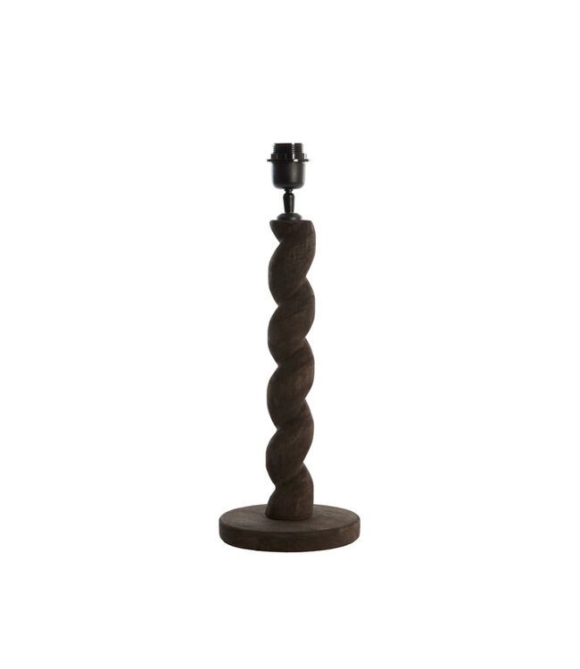 Lampvoet Ø15x45 cm NANNO hout mat  grijs/bruin