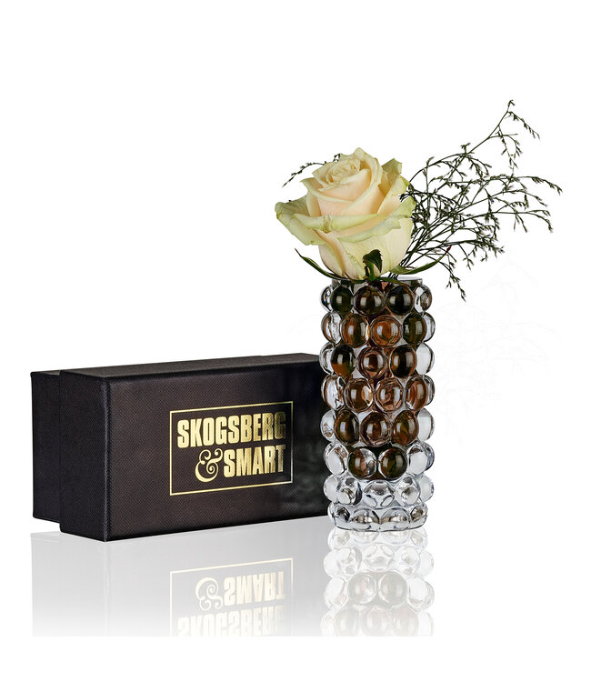 Skogsberg & Smart Skogsberg & Smart Boule Mini – Mondgeblazen vaasje in Tobacco