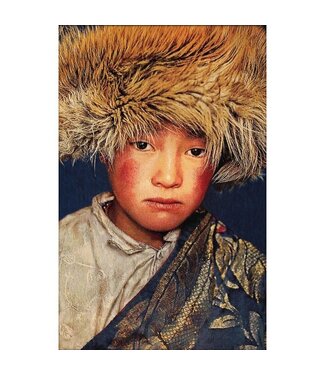 Gobelin woven tapestry 80/120 Tibetan Boy WH2105 streched on a stretcher bar