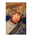 Gobelin woven tapestry 80/120 Tibetan Boy WH2105 streched on a stretcher bar