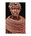 Gobelin woven tapestry 80/120 Samburu Girl Black WH1765 streched on a stretcher bar