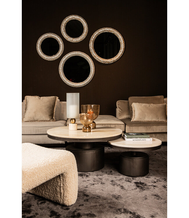 Bregt coffeetable low beige marble