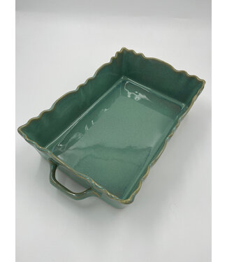 MOOVE - Ovenschaal Rechthoek 32x22x8 - Emeraude bleue