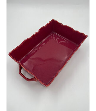 MOOVE - Ovenschaal Rechthoek 32x25x8 - Rouge Cendré