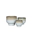 Sanish pot cream rond op voet – geglazuurd keramiek Ø32x26 cm