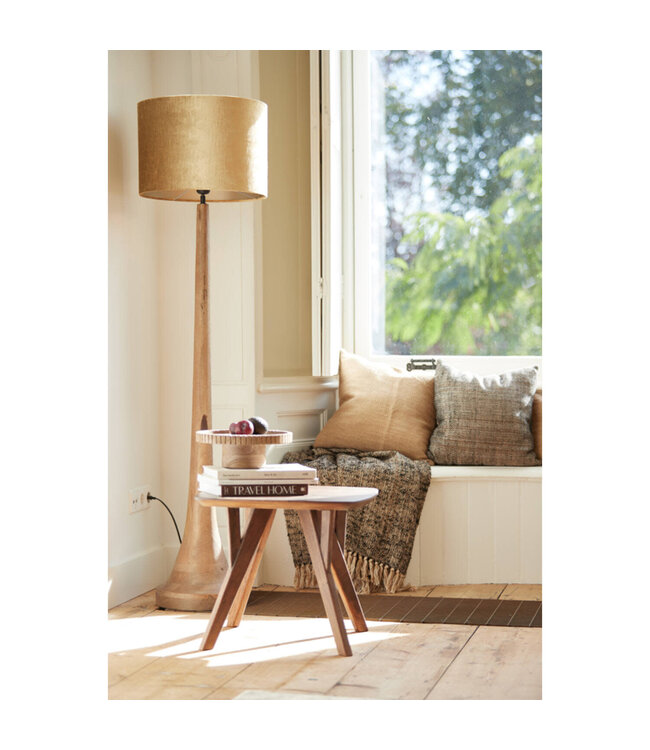 Vloerlamp Ø25x135 cm JOVANY hout  mat bruin