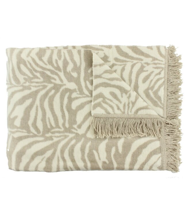 Claudi Plaid Zebby 150x200 cm Stone