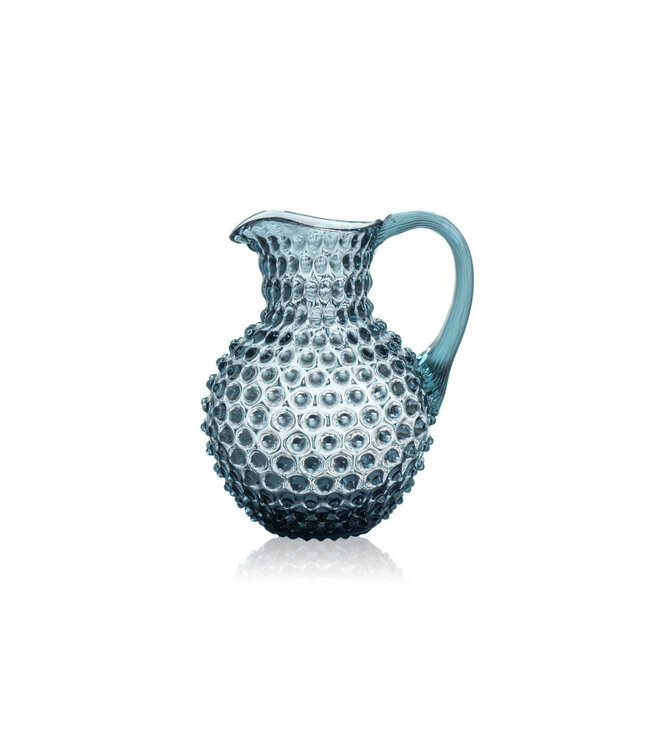 Anna von Lipa Karaf Anna von Lipa Hobnail 2 liter – Misty Blue glas, handgeblazen