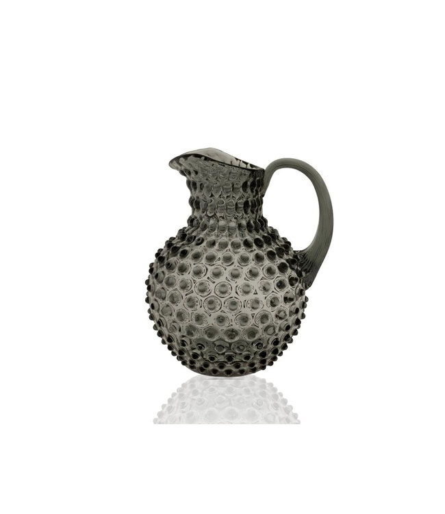Anna von Lipa Karaf Anna von Lipa Hobnail 2 liter – Grey Smoke glas, handgeblazen