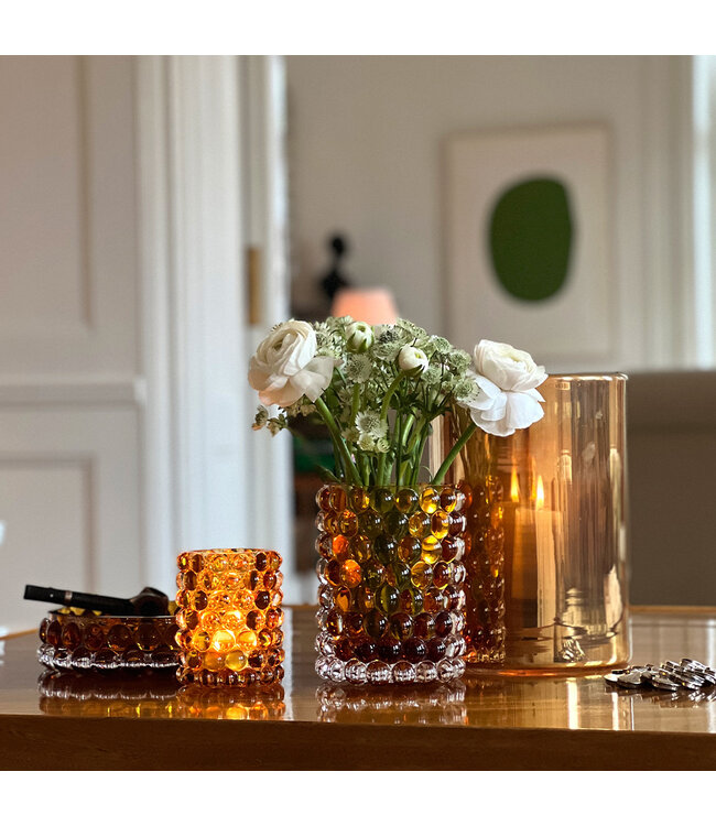 Skogsberg & Smart Skogsberg & Smart Boule Medium – Mondgeblazen windlicht in Heather