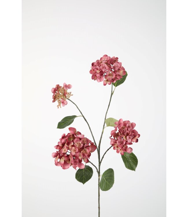 Hydrangea Spray kunsttak mauve – zijden bloem 82 cm hoog