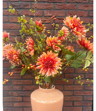 Boeket oranje/groen
