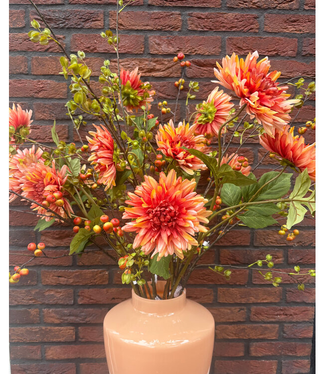 Boeket oranje/groen
