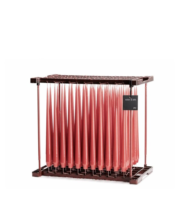 ester&erik Ester & Erik klassieke dinerkaars 32 cm in Rosehip, 100% paraffine, katoenlont, brandtijd ca. 8 uur