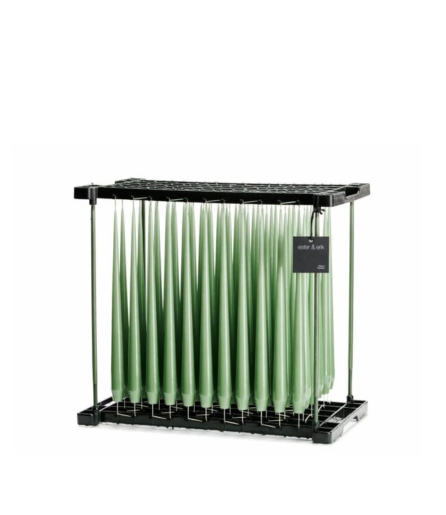 ester&erik Ester & Erik klassieke dinerkaars 32 cm in Eucalyptus, 100% paraffine, katoenlont, brandtijd ca. 8 uur