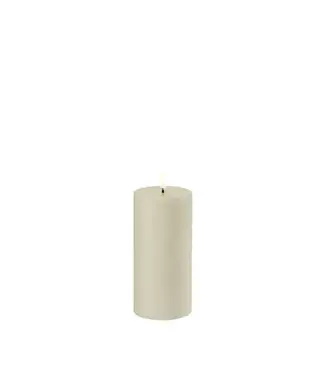Uyuni LED stompkaars -Oyster grey-  rustiek - 7,8x15 cm