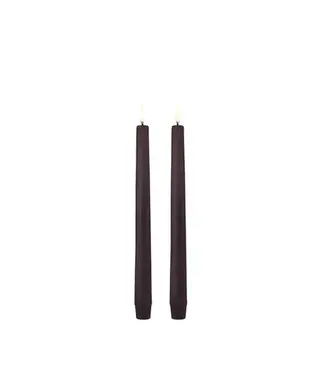 Uyuni Dinerkaarsen led,  Dusty Mulberry ,  2-stuks  2,3x25 cm Uyuni Dinerkaarsen led,  Dusty Mulberry ,  2-stuks  2,3x25 cm