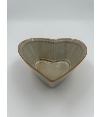LOVE - Hart 16x6.5 - Crême D'argile