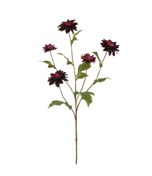 Dahlia 90cm burgundy
