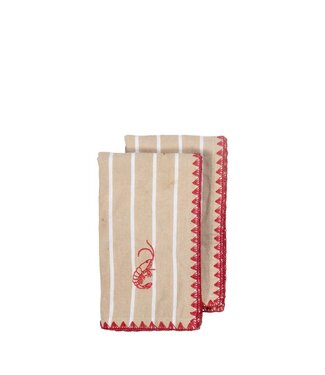 Sagaform Bubba servetten beige 45x45 cm – set van 2