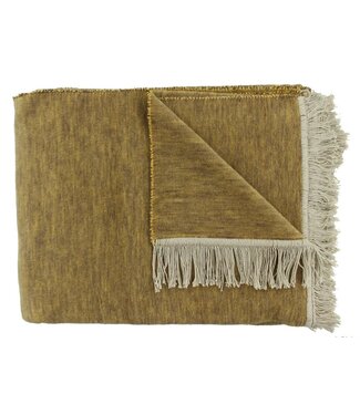 Claudi Plaid Paulos 150x200 cm Dark Gold