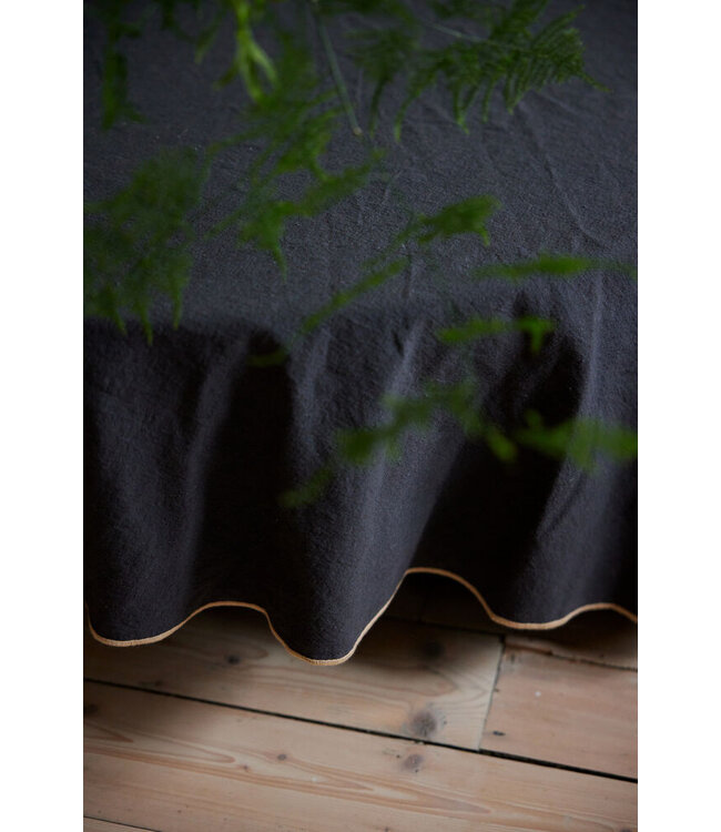 Tafelkleed Edith rond grey