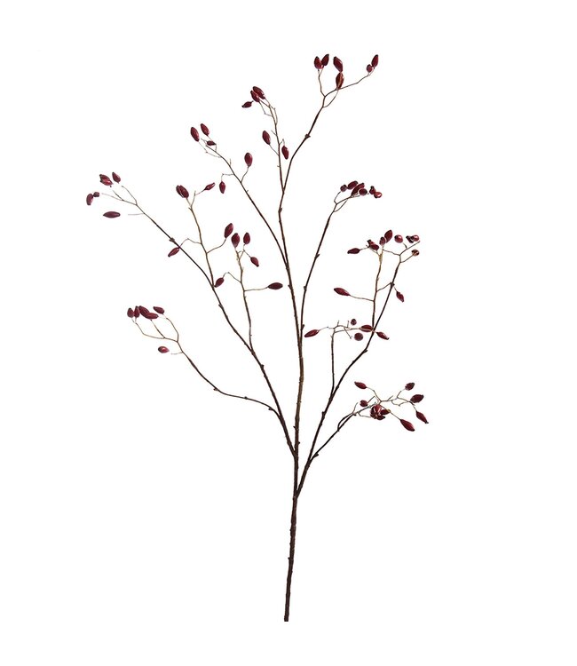 Large rosehip spray 130 cm red