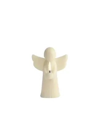 Uyuni Engel-kerstkaars Led – vanilla – 11×15,5 cm
