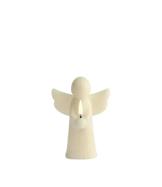 Uyuni LED-kerstkaars Engel – vanilla – 11×15,5 cm