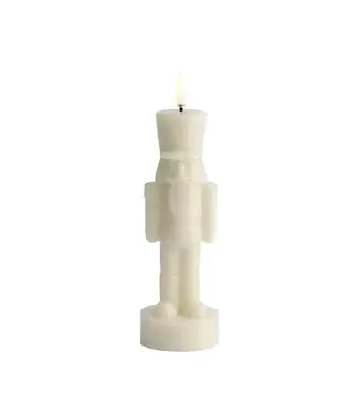 Uyuni Uyuni LED-kerstkaars Notenkraker – oyster grey – 7×21 cm