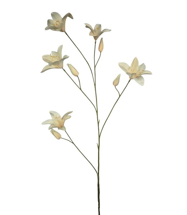 Day lily spray beige 106cm