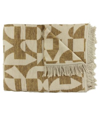 Claudi Plaid Lonata 150x200 cm  Dark Gold